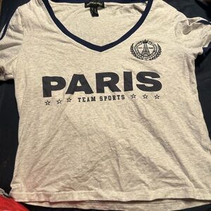 Gray and Navy Paris Team Sports T-Shirt